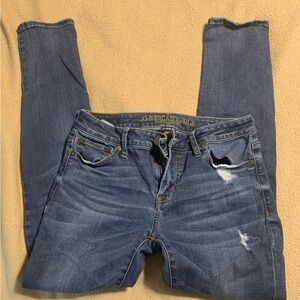 Mens American Eagle jeans size 30/32. Shown as is when purchased brand new.
